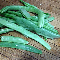 榄菜肉沫四季豆的做法图解1