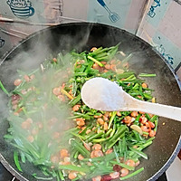 韭菜炒河虾的做法图解9