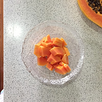 牛奶木瓜芋圆西米露的做法图解3