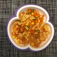 「面食」虾仁豌豆玉米胡萝卜番茄意面的做法图解5