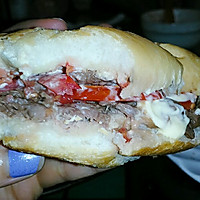 吞拿鱼黑椒牛肉番茄三明治的做法图解4