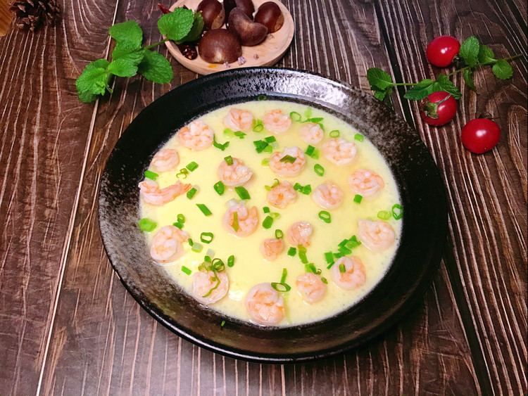 虾仁蒸蛋的做法