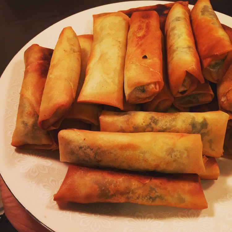 荠菜春卷，最好吃!最正宗!的做法图解5