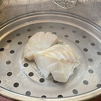 #宝宝的第一口辅食鱼#挪威北极鳕鱼海苔饭团的做法图解2