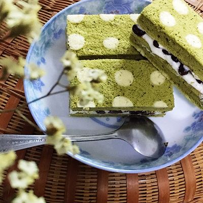 波点绿茶蛋糕——不一样的儿童节萌物