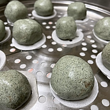 红豆沙青团/一次成功