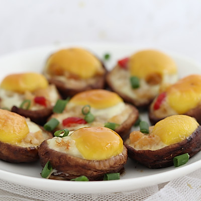 蘑菇盏，蘑菇新吃法，小巧精致又美味