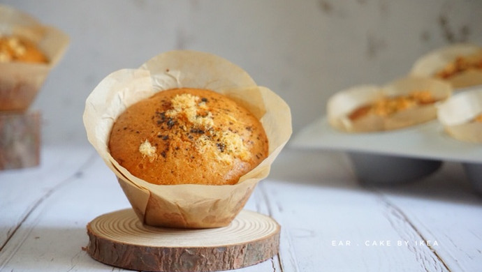 无糖海苔肉松小米拔丝蛋糕