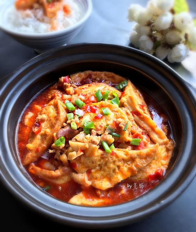 香辣肉沫豆腐角的做法