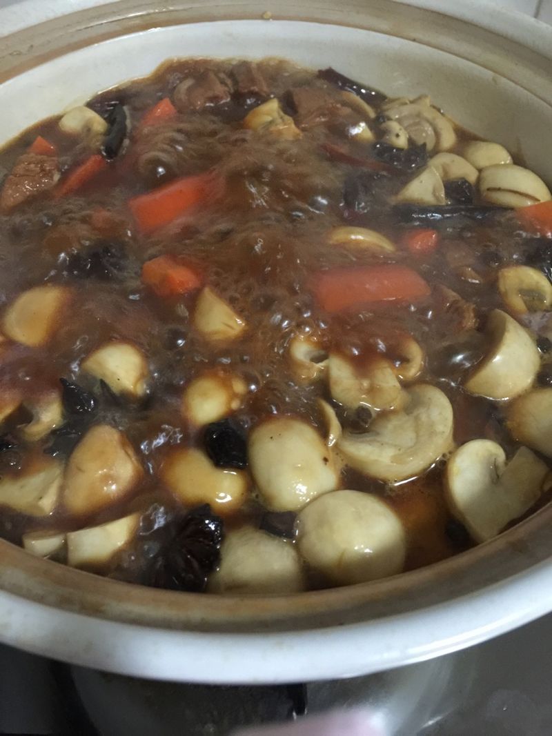 蘑菇胡萝卜红烧肉