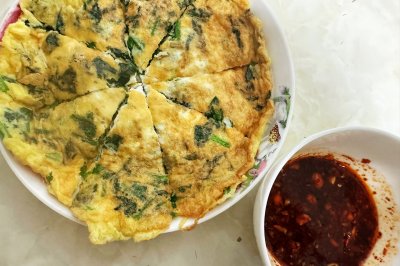 菠菜蛋饼