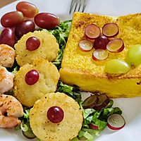 #非你莫“薯”挑战赛#早餐，薯饼虾仁鸡蛋吐司的做法图解6