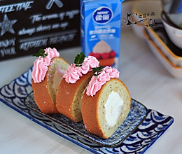#鹰唛新食尚#茉莉花香瑞士卷的做法