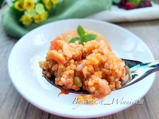 #金龙鱼外婆乡小榨菜籽油【私房蕃茄炒小米饭】的做法图解8