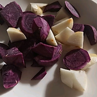 紫薯芋头酸奶泥的做法图解1