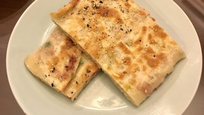 香葱培根烟肉饼