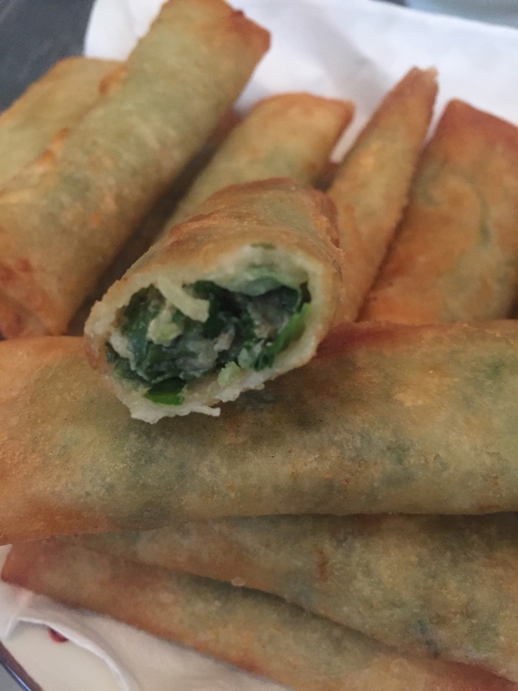 荠菜（地菜）鲜肉春卷的做法图解5