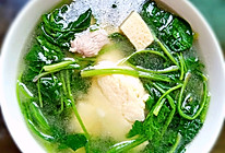 菠菜日本豆腐瘦肉汤的做法