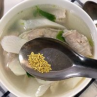 鲜掉眉毛的萝卜丸子汤的做法图解5