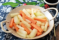 冬瓜炒胡萝卜的做法