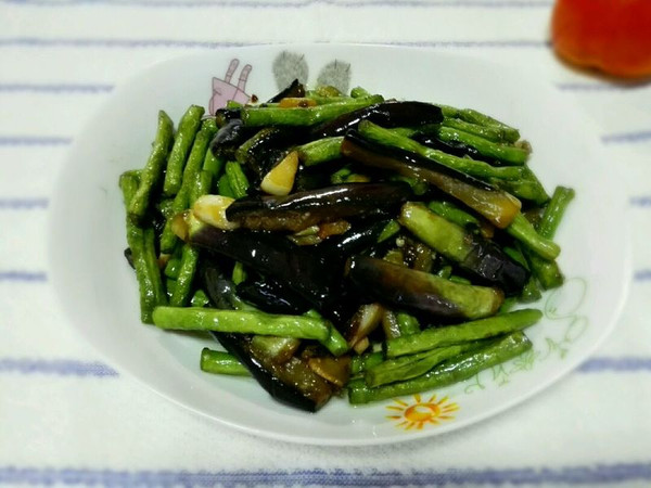 豆角烧茄子（免油炸）