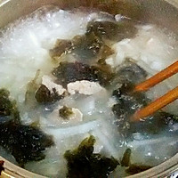白萝卜肉丝汤 ---- 冬天的味道的做法图解7