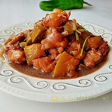 葱香南瓜炖鸡鸭