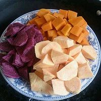 自制椰汁／红豆芋圆（紫薯南瓜红薯）的做法图解2