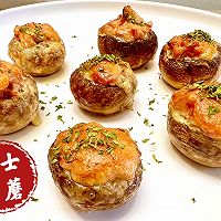 芝士午餐肉（培根）口蘑的做法图解10