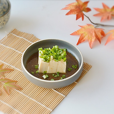 日式小葱拌豆腐