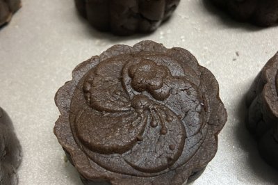 巧克力麻薯红豆月饼