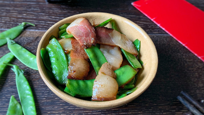 年味十足的腊味豌豆荚