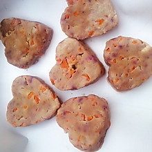 鸡肉胡萝卜紫薯饼—狗狗零食