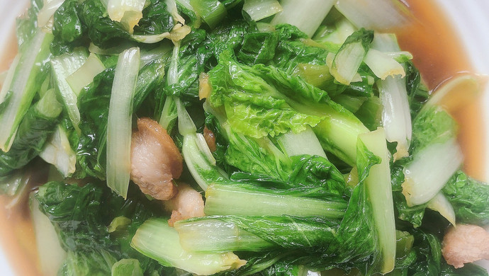 清炒小白菜苗