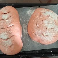 樱花粉色麻薯红豆沙软欧包的做法图解7