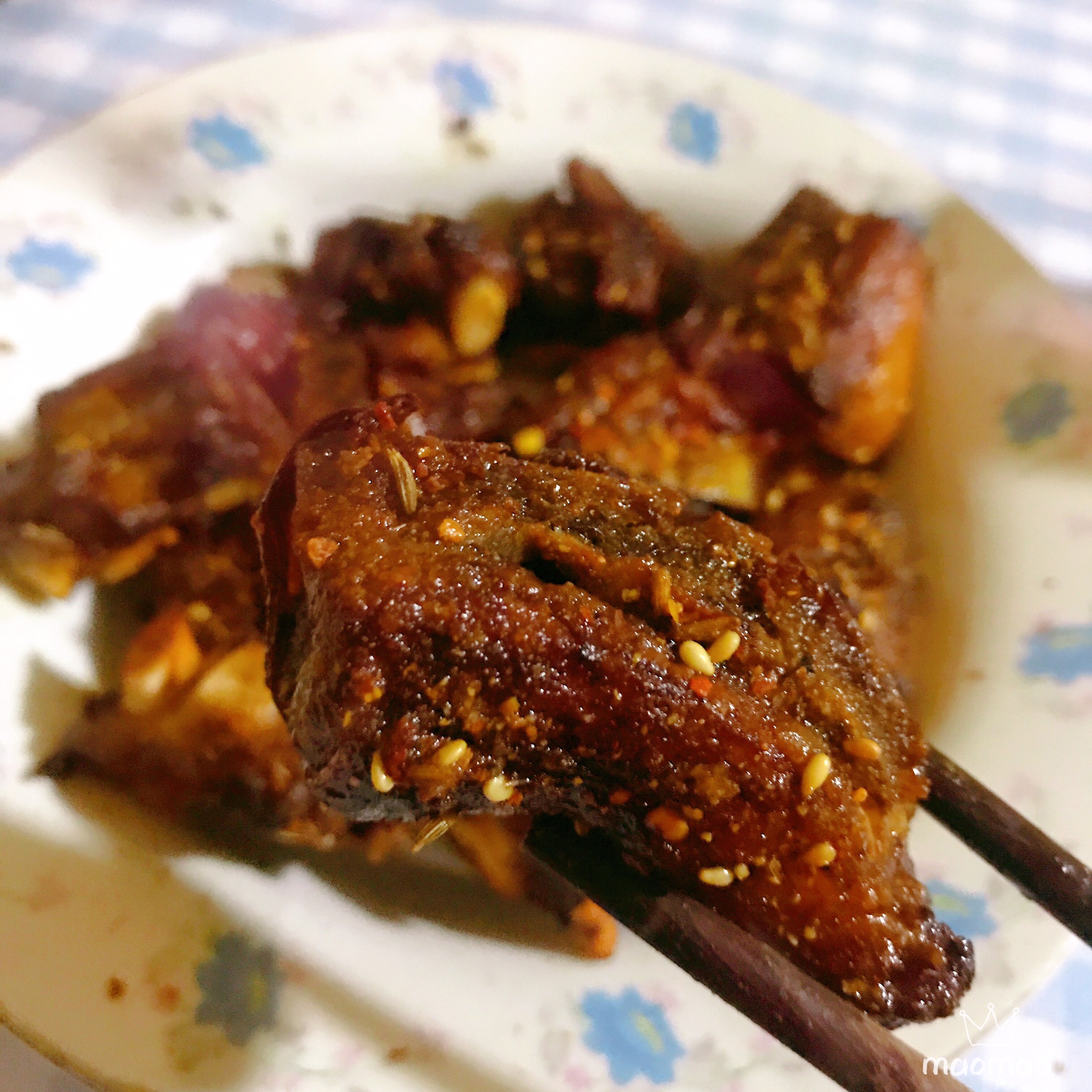 Lamb chops in family oven