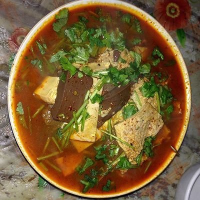 麻辣鸭血豆腐