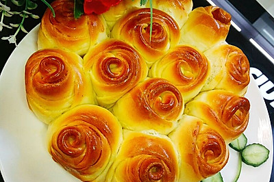玫瑰花面包