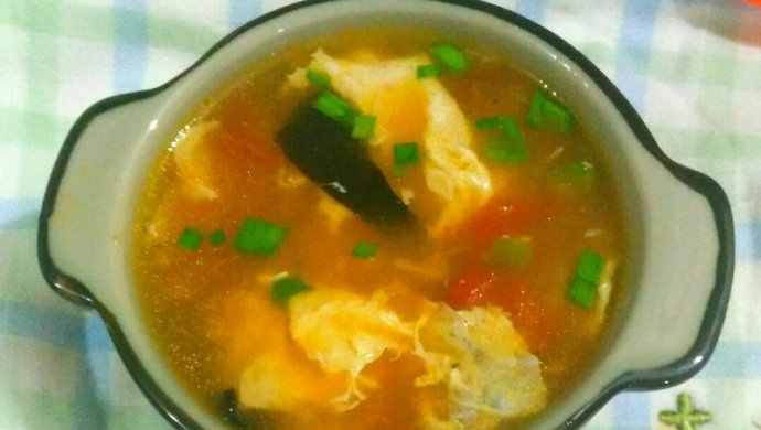 蕃茄木耳鸡蛋汤