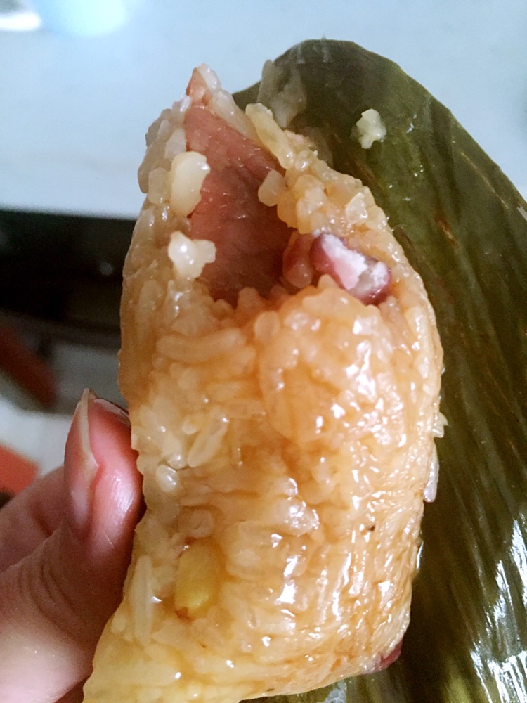 红豆板栗肉粽