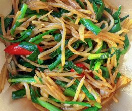 韭菜土豆丝的做法