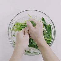 芝麻菠菜的做法图解6