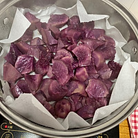 爆浆芝士紫薯仙豆糕网红仙豆糕的做法图解2