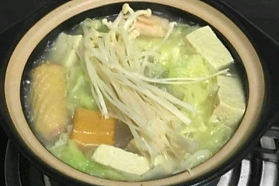 砂锅白菜冻豆腐