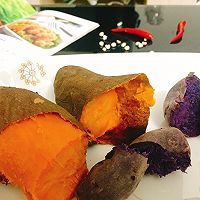 自制-盐烤地瓜/紫薯的做法图解2