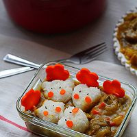 卡通饭团咖喱饭#咖喱萌太奇#的做法图解6