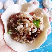 #名厨汁味，圆中秋美味#剩米饭的新吃法——炸米饭盒子的做法图解15