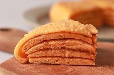 【红薯千层饼】红薯做个中式蛋糕，不用烤箱！