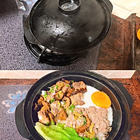 #父亲节，给老爸做道菜#咸鱼肉饼排骨煲仔饭的做法图解3