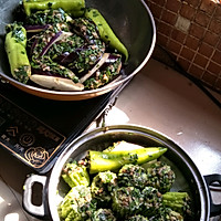 广西酿苦瓜。虎皮青椒。和茄子。的做法图解10